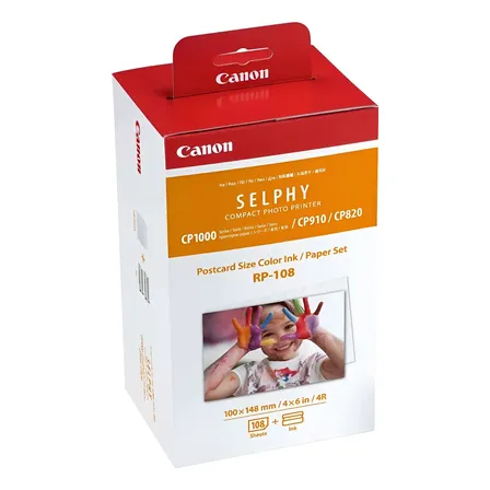 Papel Fotográfico P/ Impressora Canon Selphy Cp1000 Rp-108 Branco