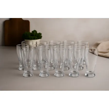 Conjunto 12 Copos Premium Tulipa 200ml Vidro Plasvale