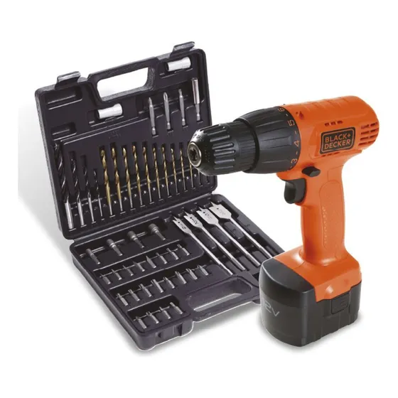 Taladro Atornillador 3/8  12v + 50 Accs Black + Decker Cd121