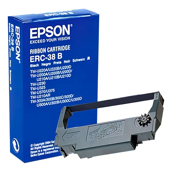 Cinta Epson Negra Miniprinters Erc-38b, Tmu-200/tm-300/tm-u3
