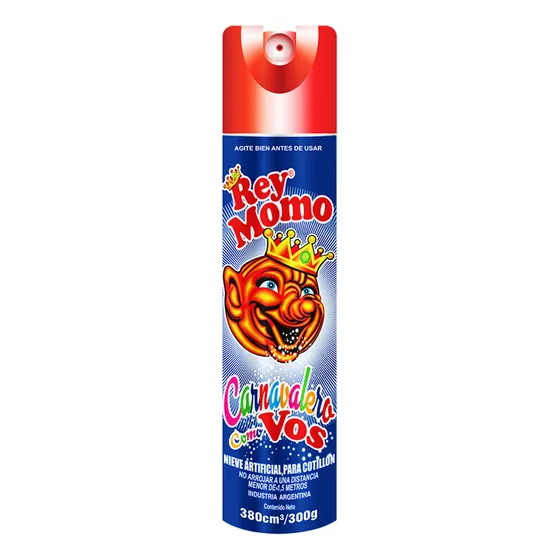 Nieve Carnaval Rey Momo 380cm X12u Cotillon