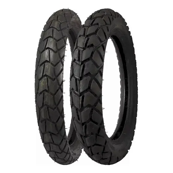 Jogo Pneu Moto Maggion Viper 90/90-21 54t + 120/80-18 62t Tt