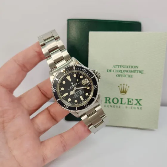 Rolex Submariner Date Vintage 1979 Completo Prateado Preto Preto