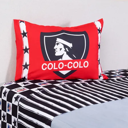 Sábana 1.5 Plazas Microfibra Colo-colo Vidal Eterno Diseño De La Tela Liso