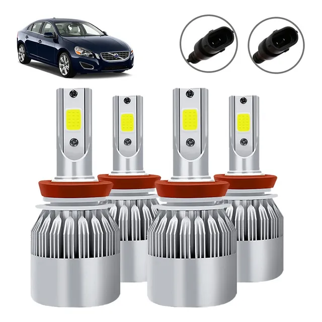 Cd- Kit Faros Delanteros Led Luz Alta Y Luz Baja Para Volvo