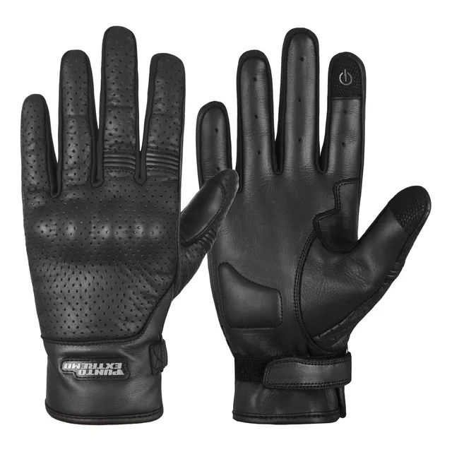 Guante Tactil Moto Punto Extremo Negro Gu-2329 Talle Xxl