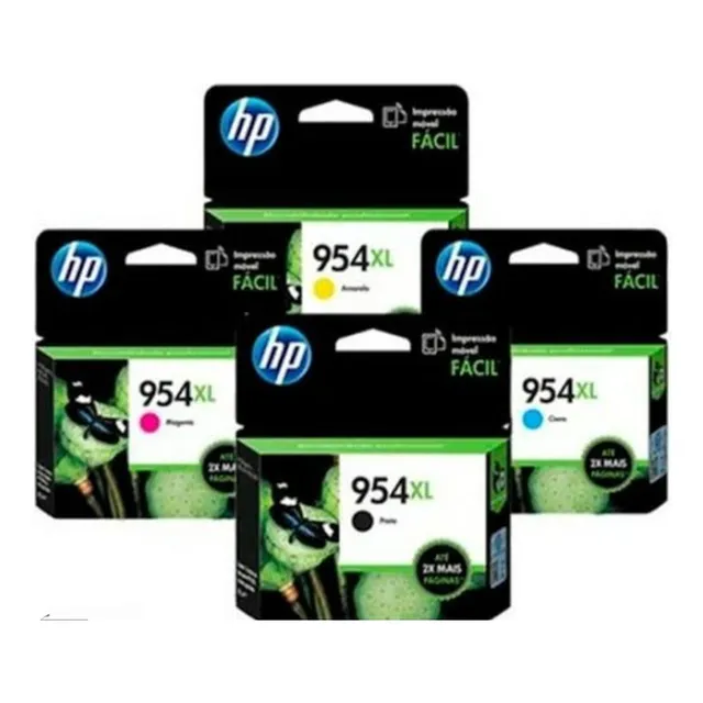 4 Cartuchos Hp 954xl Original R-oem Remanufa  (Reacondicionado)