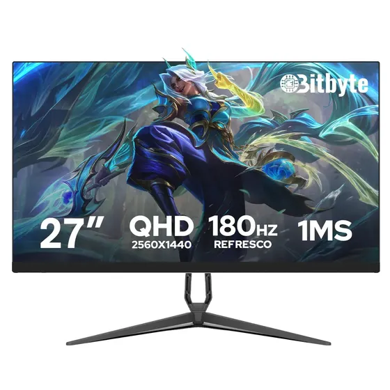 Monitor Gamer 27" Pulgadas QHD 2K 180Hz 1ms HDMI DP Bitbyte