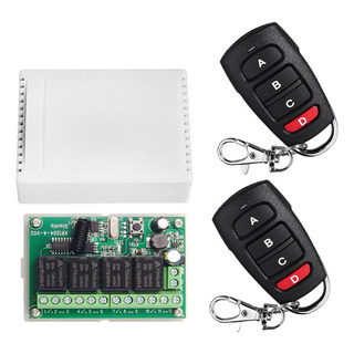 Interruptor De Control Remoto Dc12v 24v 4 Canales 433m Contr Interruptor De Control Remoto Dc12v 24v 4 Canales 433m Contr