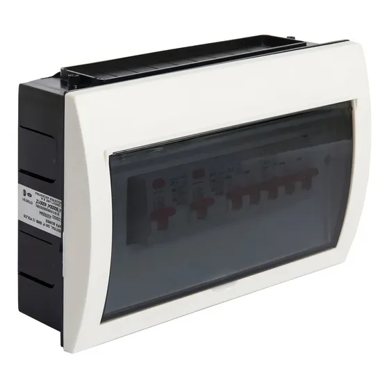 Tablero De Embutir 12 Módulos Puerta Fumé Conextube