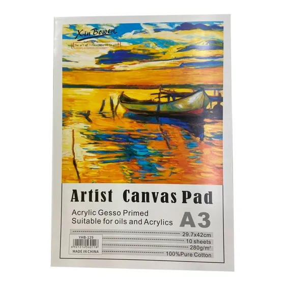 Uffiziarts Block Canvas A3 Tela 100% Algodon 280gr 29.7x42cm