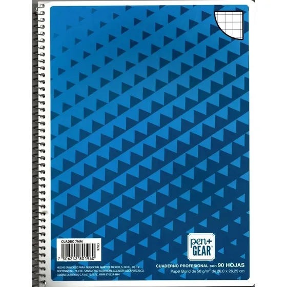 10 Cuaderno Profesional 90 Hojas Cuadro Grande, Chico O Raya