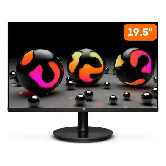 Monitor 19.5 Led Hd Widescreen Hdmi Hq 19.5hq-led Vesa Cor Preto 127/220V