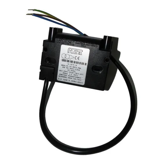 Transformador Ignicion Fida 120 V.c.a. 1 Bornes, Quemadores 
