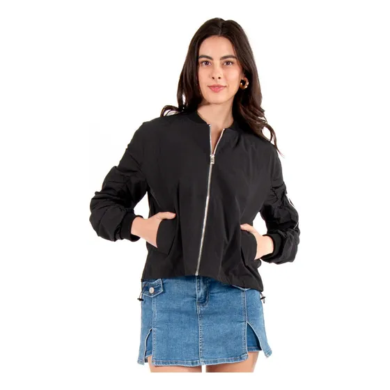 Chamarra Rompe Vientos Forever 21 Para Mujer Con Cremallera