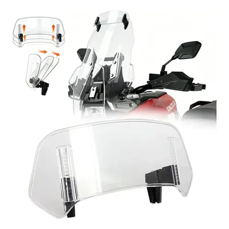 Defletor De Altura Para Motocicleta, Para-brisa, Universal Transparente