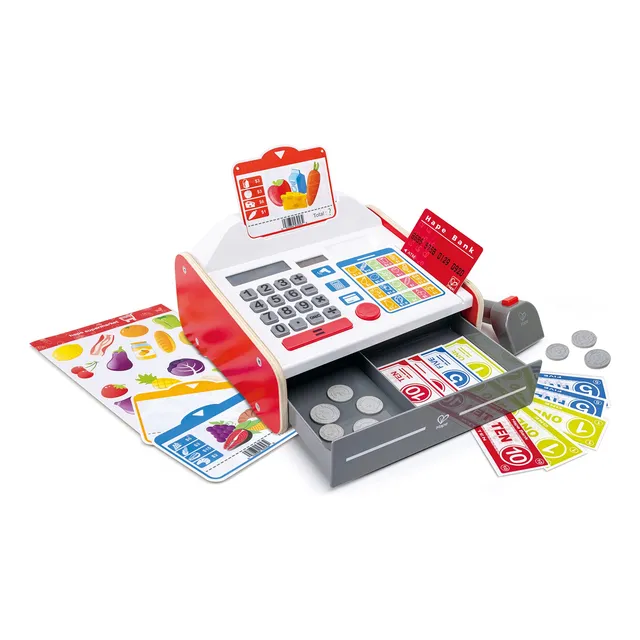 Mini Mercado Infantil De Madeira Com Caixa Registradora