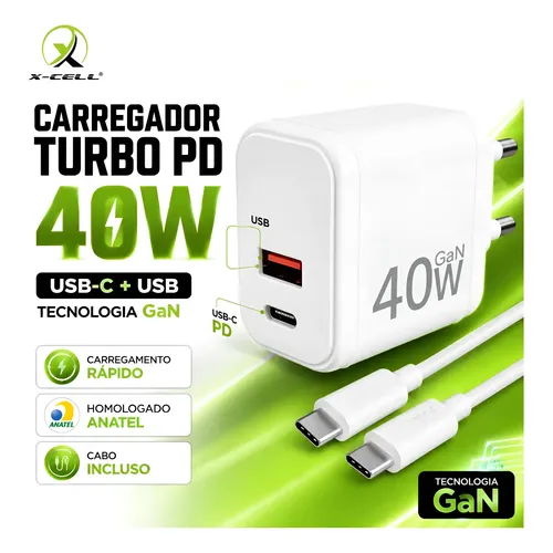 Power Bank X-Cell XC-BANK-15 8000mAh Magsafe Sem Fio 10W Branco