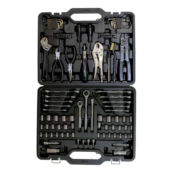 Set 123 Herramientas Virel Kit Llave Tubo Acero Cromo Vanadio Auto Camión