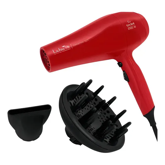 Secador de cabelo GA.MA ItalyMaestrale Lichia Ceramic cor Vermelho