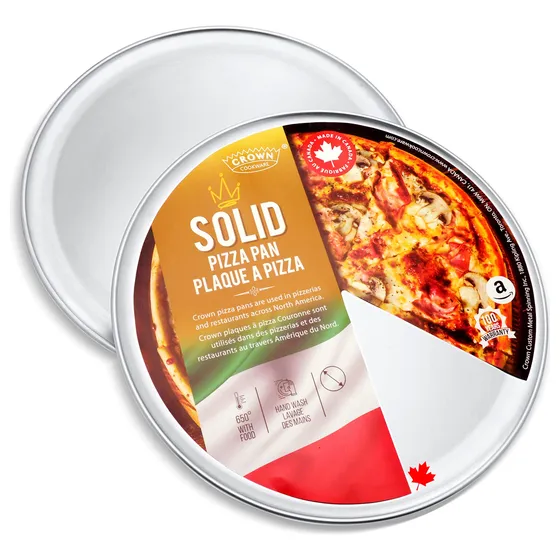 Sarten Para Pizza 8  2 Resistente Libre Oxido Aluminio Puro