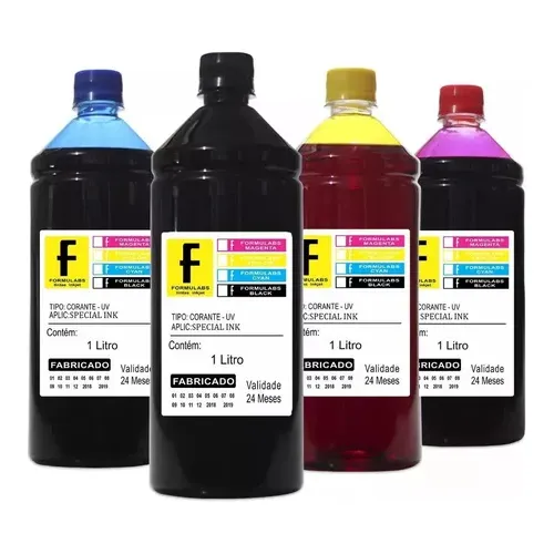 Kit Recarga 4 Litros Compatível Epson Formulabs L3210 L3250