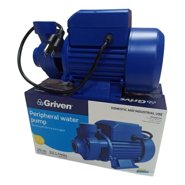 Bomba Agua Periférica 1/2 Hp Griven