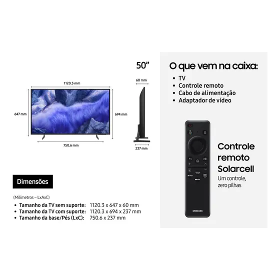 Samsung Vision Ai Tv 50  Qled 4k Qef1 2025
