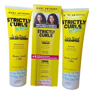 Kit 3 Piezas Marc Anthony Strictly Curls 3x Moisture Kit 3 Piezas Marc Anthony Strictly Curls 3x Moisture
