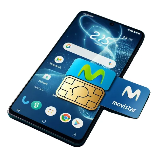 Chip Movistar Pack 5 Unidades