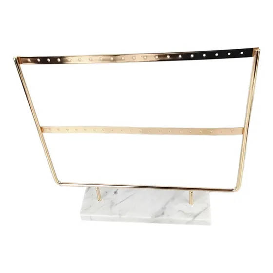 Elegante Soporte De Exhibición De Aretes Con Base De