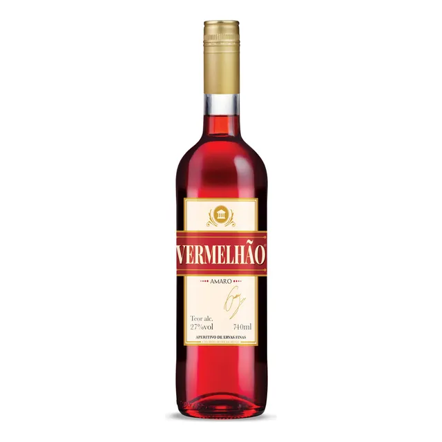 Aperitivo Bitter Vermelhão Garrafa 740ml