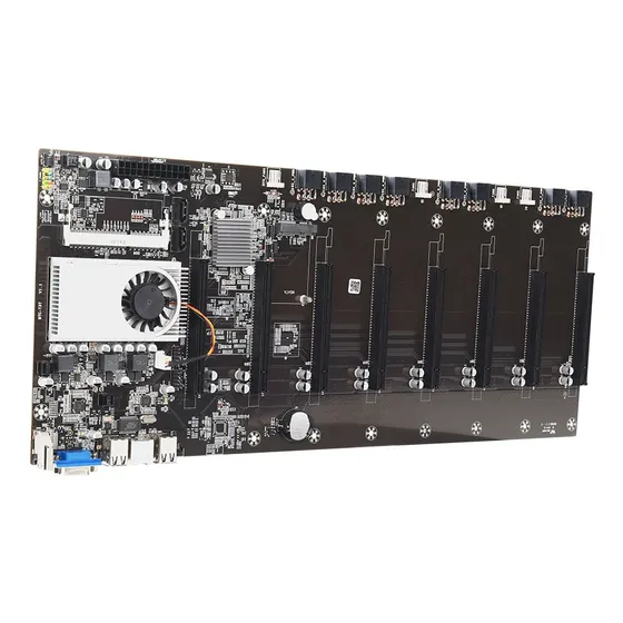 Placa-mãe  Mineração Riserless 8 Gpu Bitcoin Crypto Etherum