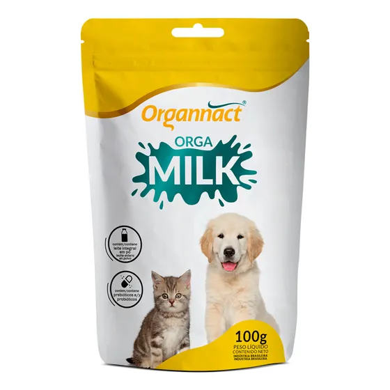Suplemento Leite Para Cães E Gatos Filhotes Orga Milk 100g