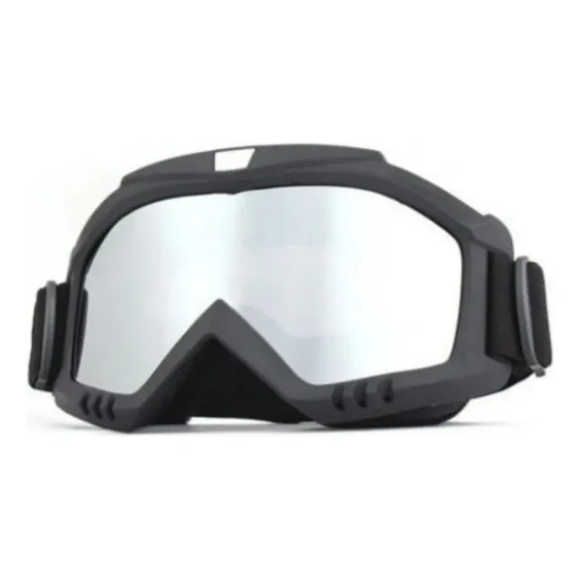 Lentes Plateado Protección Moto Empire Bera Enduro Cross Mtb