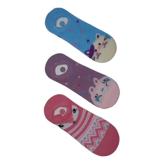 Pack 3 Calcetines Invisibles  Algodón Mujer Cat 