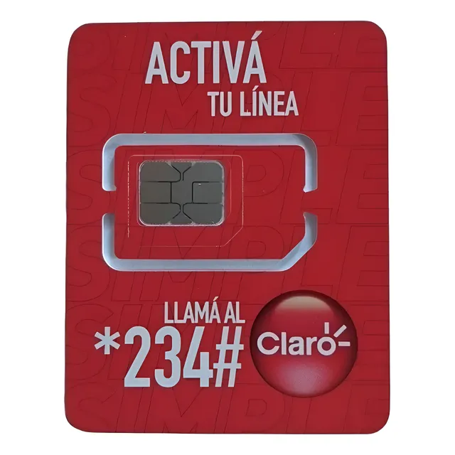 Chip Prepago Claro 4g 