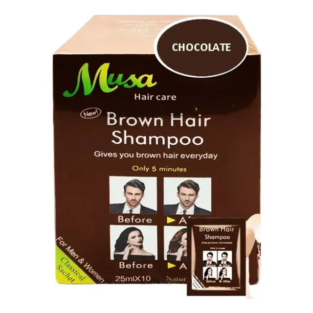 10 Tintes Shampoo Sin Amoniaco Natural - Color Chocolate