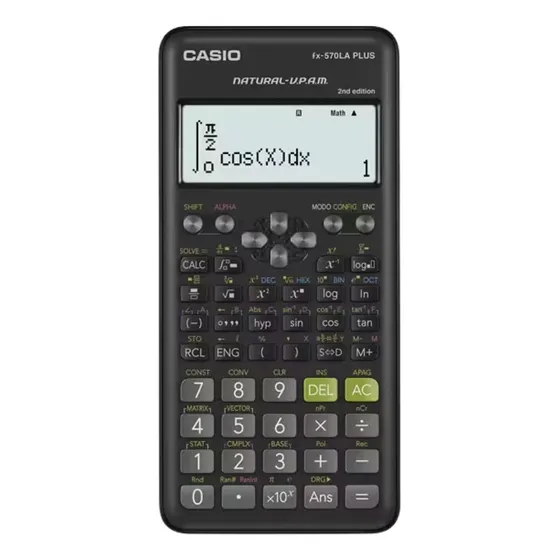 Calculadora Casio Científica FX-570LAPLUS Negra