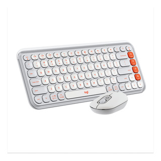 Kit Teclado Y Mouse Inalámbricos Logitech Pop Icon Blanco Kit Teclado Y Mouse Inalámbricos Logitech Pop Icon Blanco
