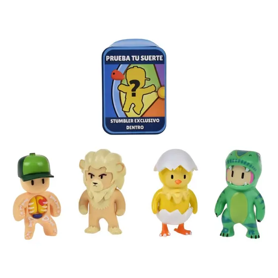 Pack 5 Figuras 5 Cms Stumble Guys - T-rex Guy
