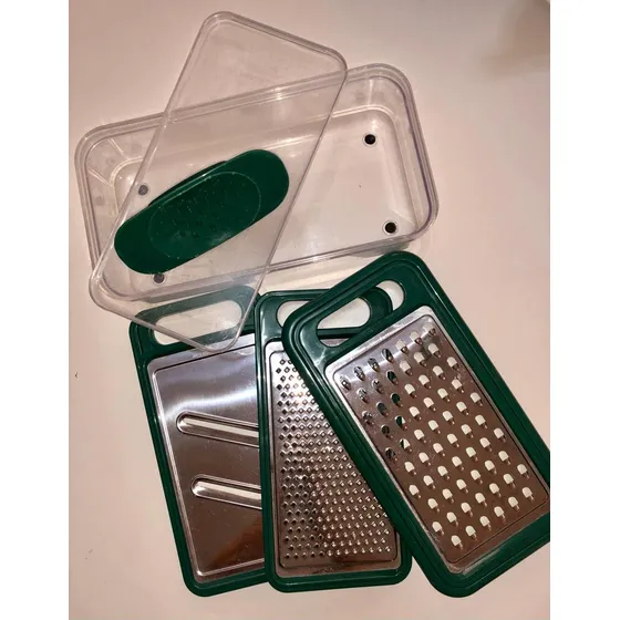 Kit De Rayadores De Verduras Y Quesos Con Envase De Plástico