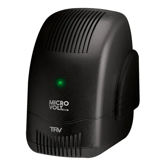 Estabilizador De Tensión 1200v 4 Tomas Pc Tv Led Computadora Color Negro