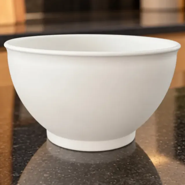 Kit 10 Bowls 800ml Resistente Para Microondas E Lava-louças Branco