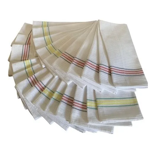 Set X12 Manteles De Cocina Para Secar Vajilla 100% Algodón