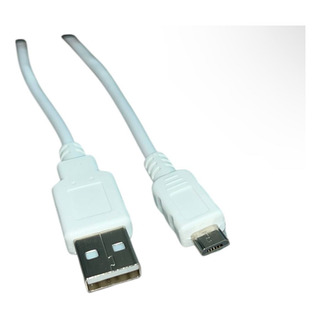 Cable De Datos De Usb A Micro-usb De 1 Mt Blanco O Negro Cable De Datos De Usb A Micro-usb De 1 Mt Blanco O Negro