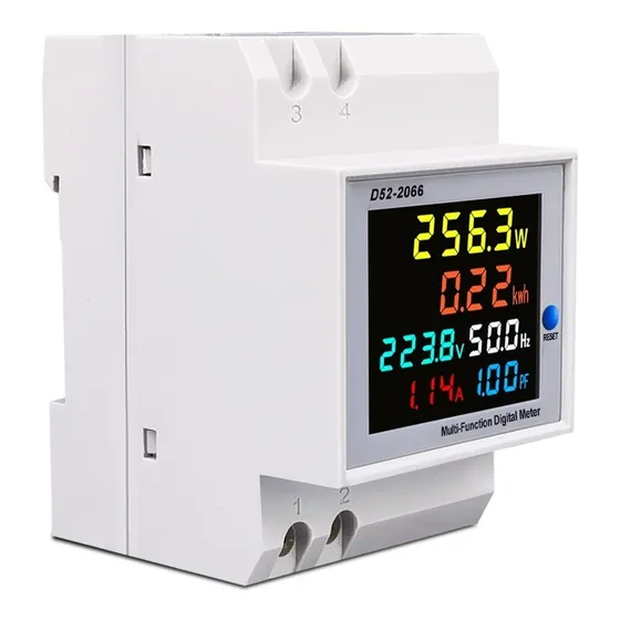 Voltimetro Amperimetro Fator De Potência 0-100a + Tc Digital