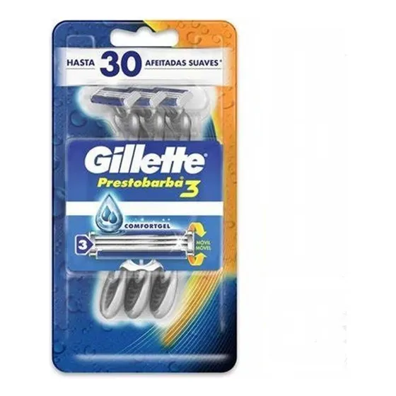 Gillette Prestobarba 3 Caballero - 3 Unidades