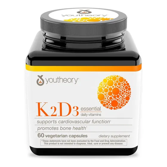Suplemento Diario De Vitamina K2d3 De Youtheory, 60 Cápsulas