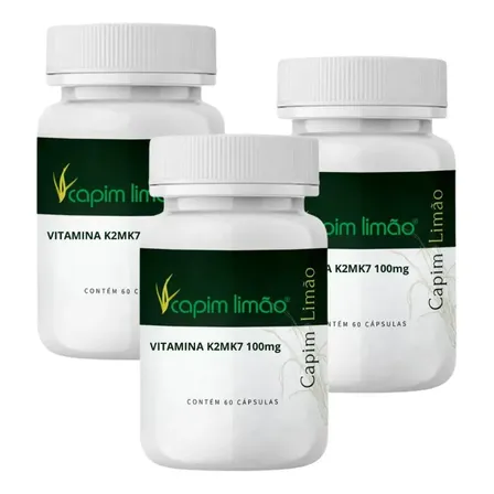 Vitamina K2mk7 100 Mcg Saúde Óssea 180caps Sabor Sem Sabor